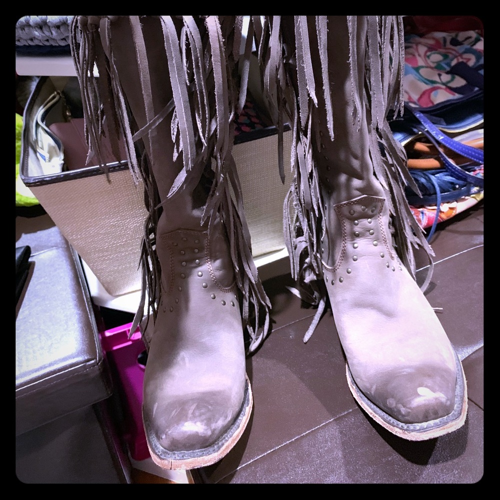 Boutique cow leather boot